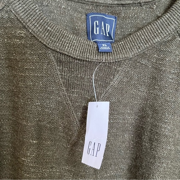 GAP Green 100% Cotton Sweater Size XL NWT - Picture 2 of 6